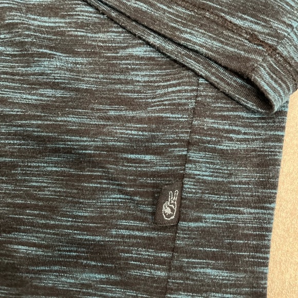 [XL]John Varvatos Blue and Black Pullover Long Sleeve Shirt - Picture 2 of 7